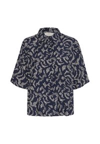 KABARTON - Nööpidega pluus - midnight marine lace print