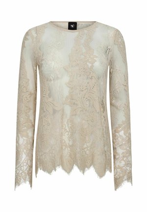 NÜ Denmark, CHARLOTTE TOP L/S - Bluse - bone