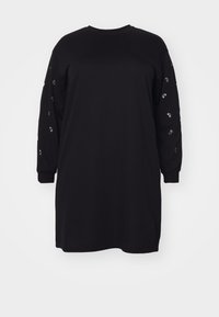 Vero Moda Curve VMCDORA ONECK SHORT DRESS  - Kasdienė suknelė - black