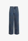 KACASTELIA RHINESTONE - Wide Leg - medium washed blue