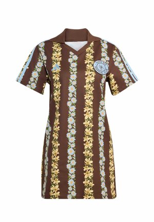 adidas Sportswear, ADIDAS SPORTSWEAR ADIDAS X FARM RIO DRESS - Abito a t-shirt - auburn   clear sky   multicolor