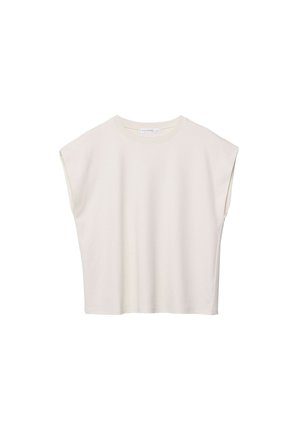 Stradivarius, B06 BASIC DROPPED-SHOULDER T-SHIRT 02504444 - T-shirt basique - mottled light brown