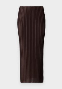 LISEUR - Jupe crayon - coffee