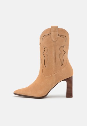 Anna Field LEATHER - Botki kowbojki i motocyklowe