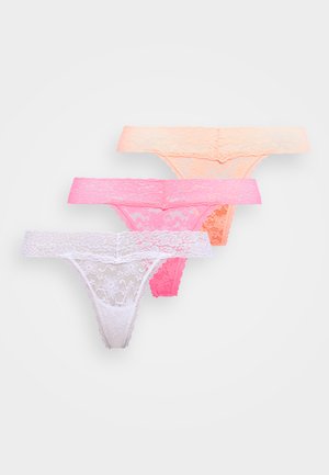 BASIC THONG 3 PACK - G-string tangice - orange/pink/white