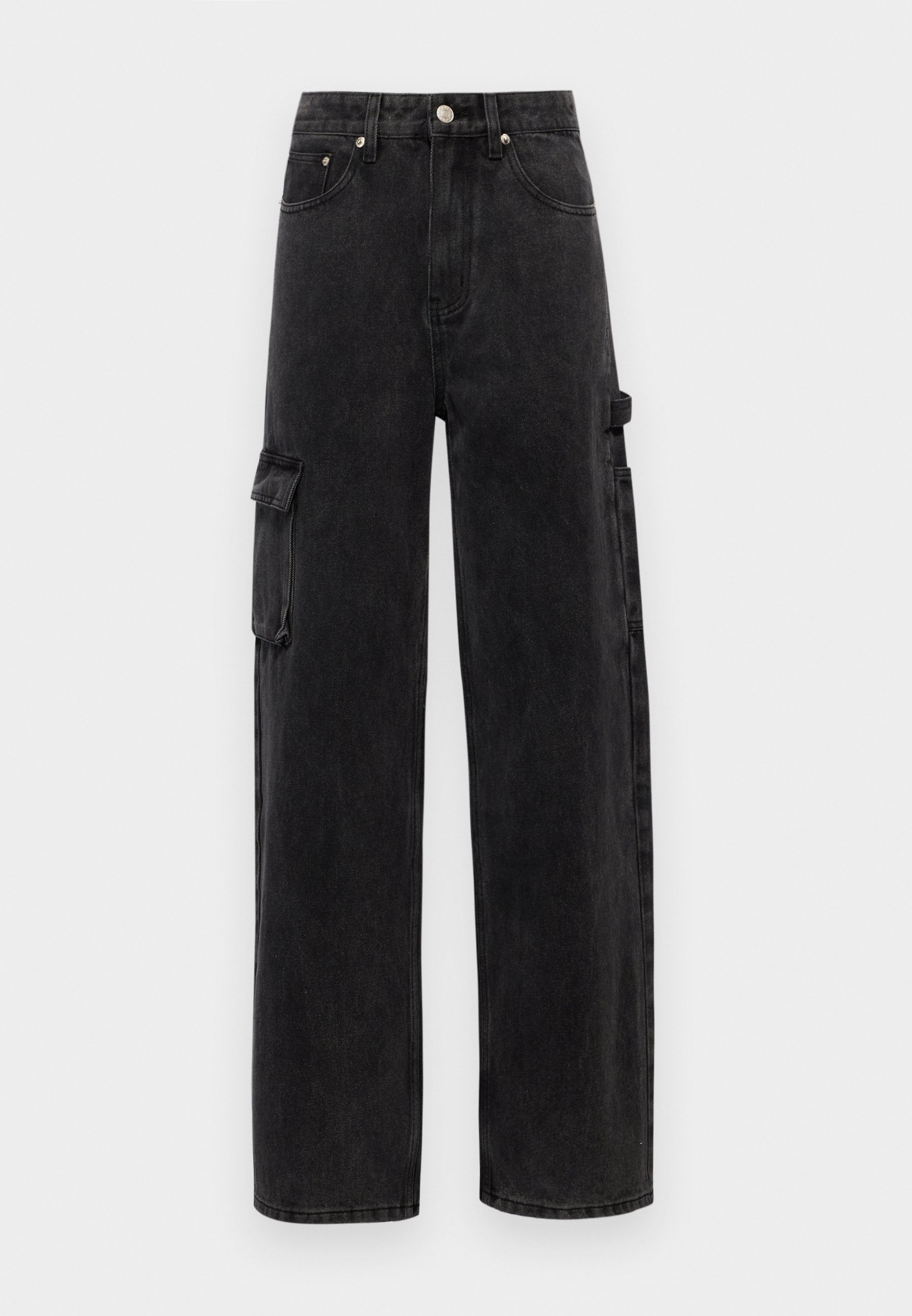 7 DAYS Active UNISEX - Relaxed fit jeans - dark grey/grey denim