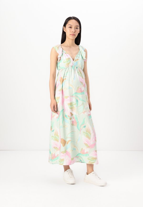 VMMJOSIE SL ANKLE FRILL WVN GA - Maxikleid