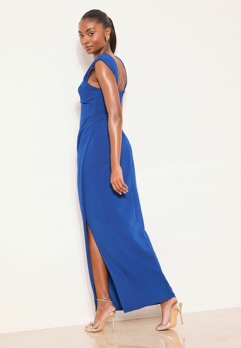 Sequin Lipsy Petite Cowl Neck Maxi Dress Lipsy PETITE FIT SQUARE NECK SHORT  SLEEVE RUCHED Occasion