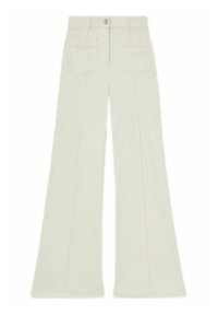 Reiss SAKURA PATCH POCKET - Flared Jeans - ecru