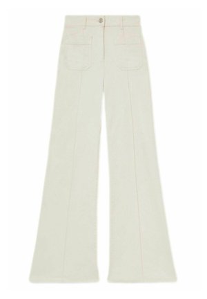 Reiss SAKURA PATCH POCKET - Široké džíny - ecru