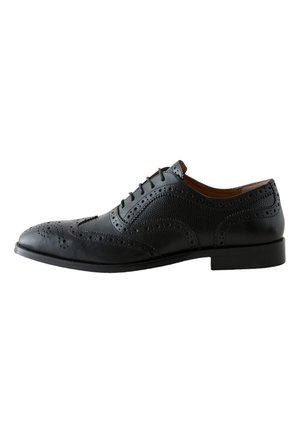 Next, REGULAR FIT - BROGUE  - Zapatos de vestir con cordones - black