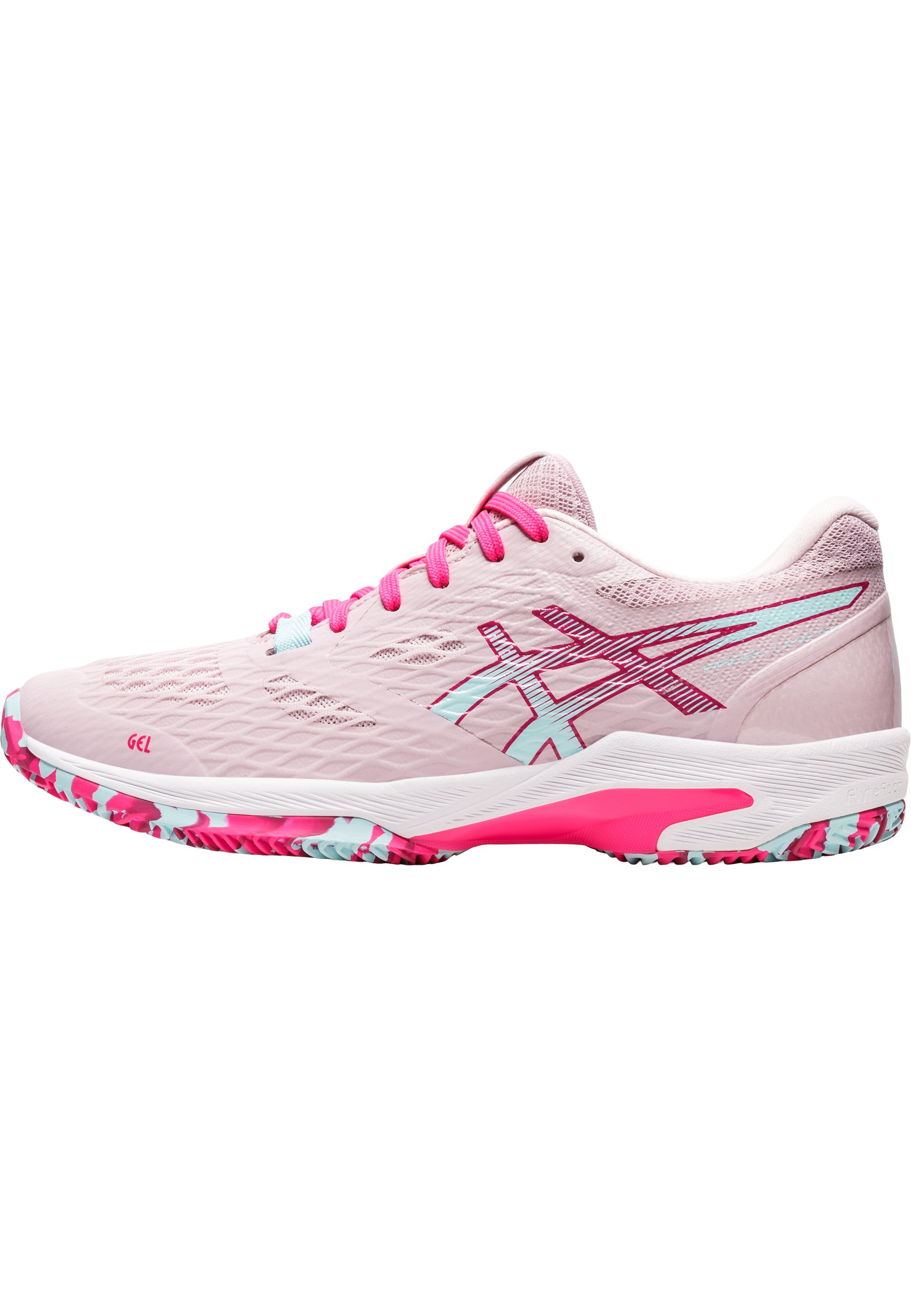 ASICS GEL DEDICATE 7 CLAY - Tennisschoenen voor kleibanen - white/smoke  blue/wit - Zalando.be