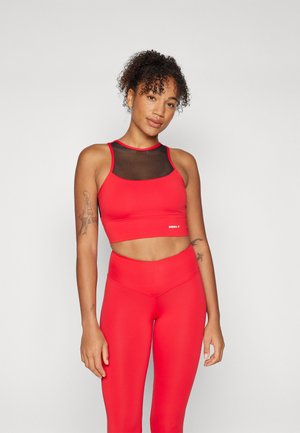 PADDED SPORTS BRA - Športová podprsenka so strednou podporou - red