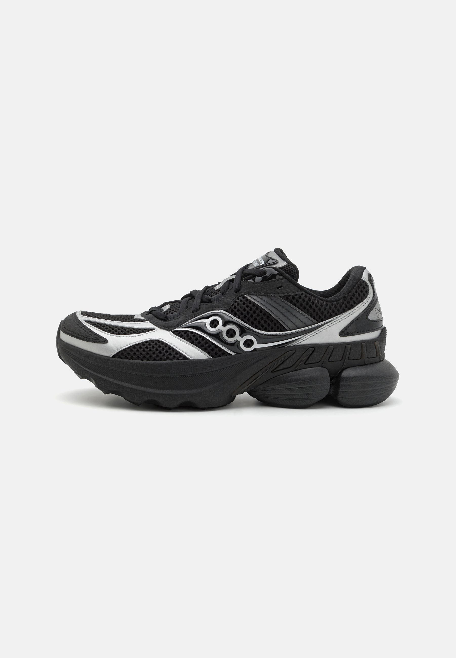 NEW Saucony Men\'s GRID NXT Black Athletic Running Sneakers Shoes Saucony Grid Nxt Black / Silver - Jan 2024 - S70797-11  main image 2