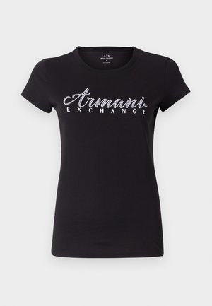 Armani Exchange Apdrukāts T-krekls - black