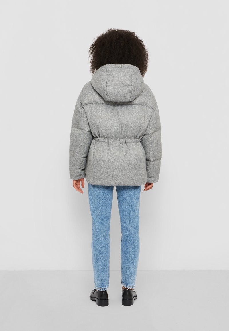 grey tommy hilfiger puffer jacket