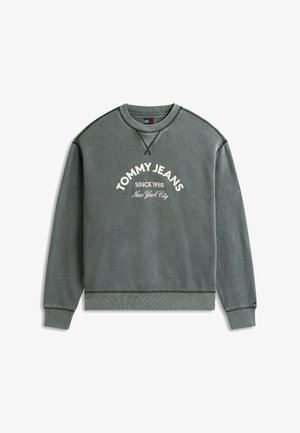 Tommy Jeans, ARCH LOGO APPLIQUÉ WASHED - Sweatshirt - black