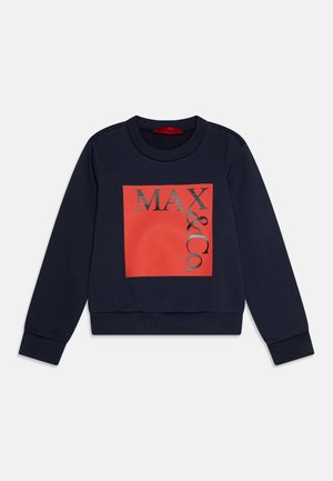 Collegepaita - mood indigo/red/black