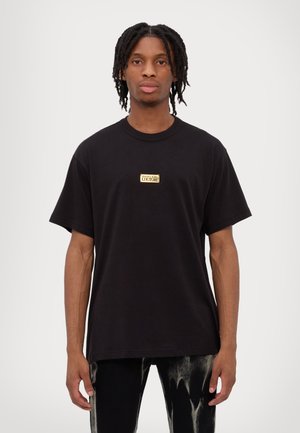LOGO PLACKET - T-shirts - black