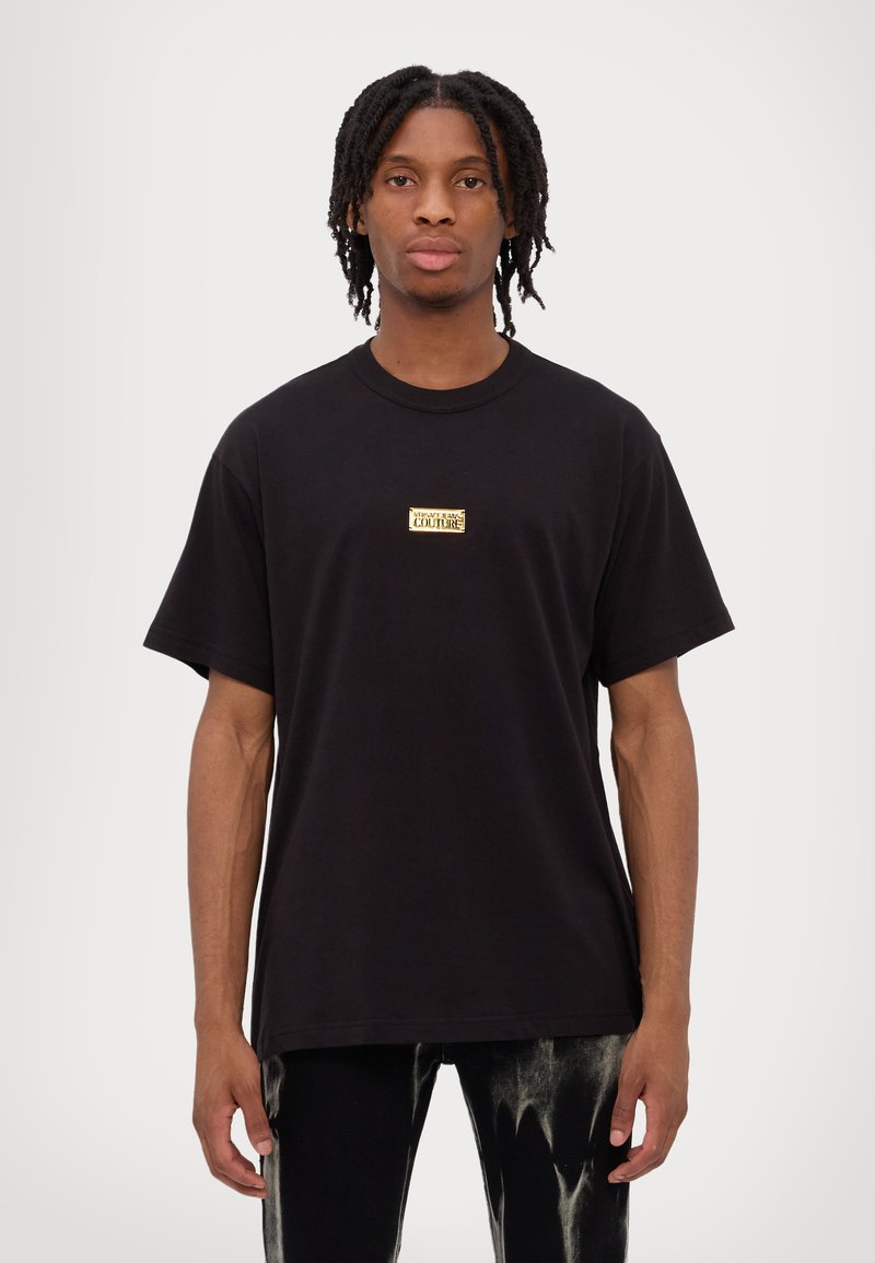Versace Jeans Couture LOGO PLACKET - Basic póló - black