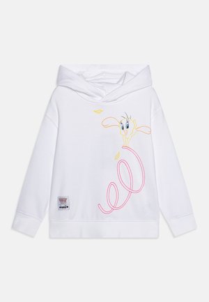 HOODIE TEAM UNISEX - Kapuutsiga pusa - optical white