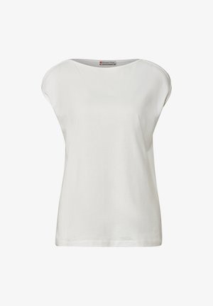 Street One, BASIC SHIRT MIT U-BOOT-AUSSCHNITT - T-shirt basic - off white