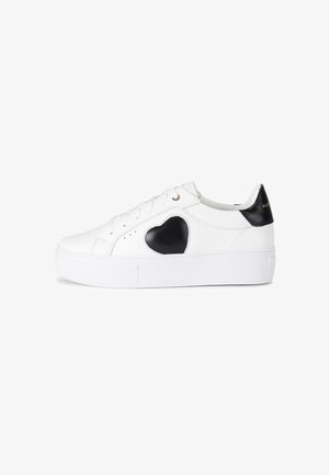 Kurt Geiger London LANA HEART  - Sneakers laag - white blk