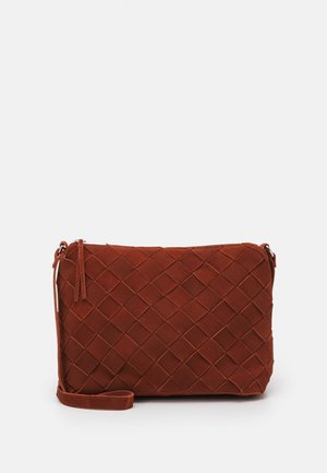LEATHER - Taška s příčným popruhem - red