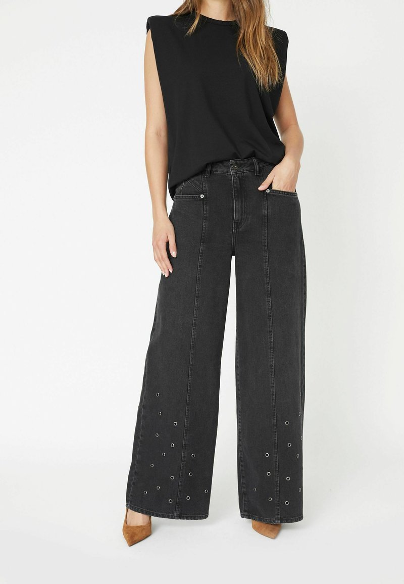Co'couture Jean flare - black