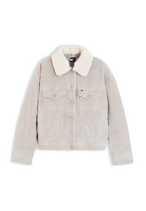 Tommy Jeans, TRUCKER JACKET - Chaqueta fina - limestone dust