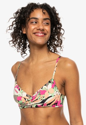 PT CLASSICS WRAP - Top de bikini - anthracite palm song s