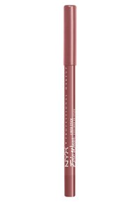Matita per labbra color rosa con finitura opaca, caratterizzata da un design elegante e un marchio chiaro sul corpo. Il tappo è abbinato al colore della matita.
