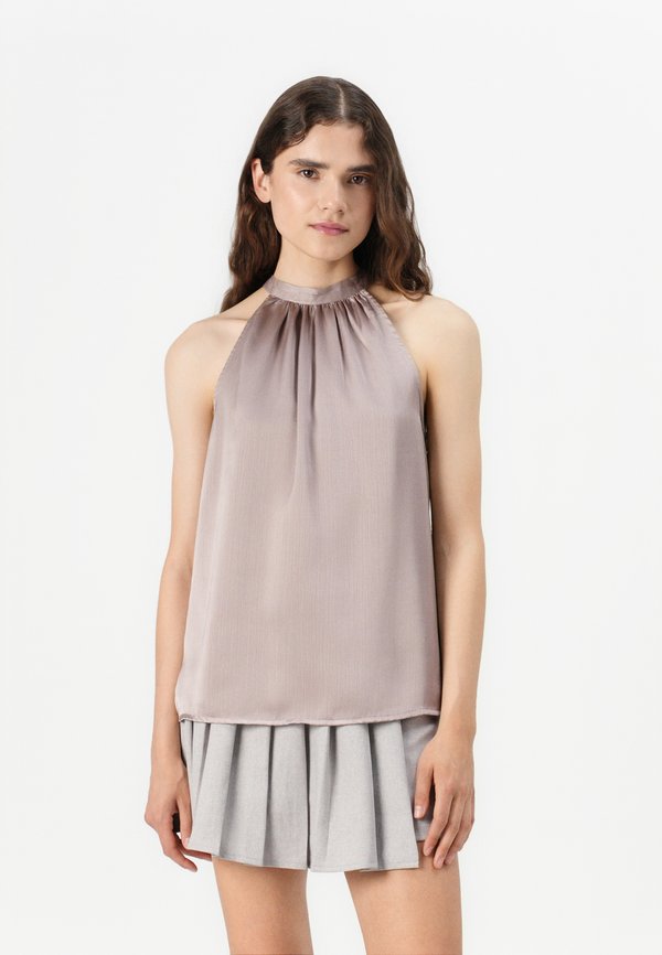 VINIDIA HALTERNECK - Blouse - toadstool