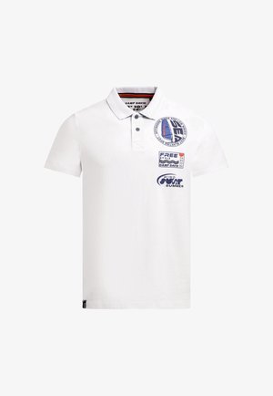 Camp David, CAMP DAVID KURZARMPOLO MIT RÜCKEN-PRINT - Poloshirt - ivory