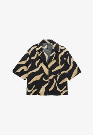 Mango Button-down blouse - black