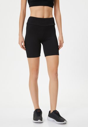 BIKER HIGH RISE - Shorts - black