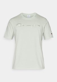 ICONS TONAL CREWNECK WITH LARGE LOGO - Nyomott mintás póló - light green