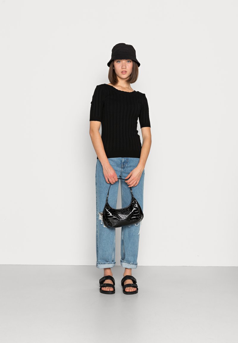 Damen Strickjacken | Vero Moda VMMINNA O NECK Strickpullover black/schwarz - XM48746 Damen Strickjacken | Vero Moda VMMINNA O NECK Strickpullover black/schwarz - XM48746