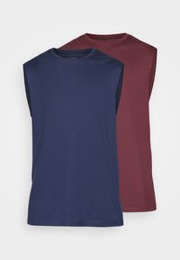 2 PACK - Débardeur - bordeaux/dark blue