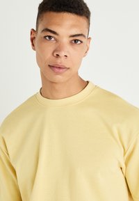 Selected Homme SLHLOOSEOSCAR O-NECK  - Paprasti marškinėliai - sahara sun