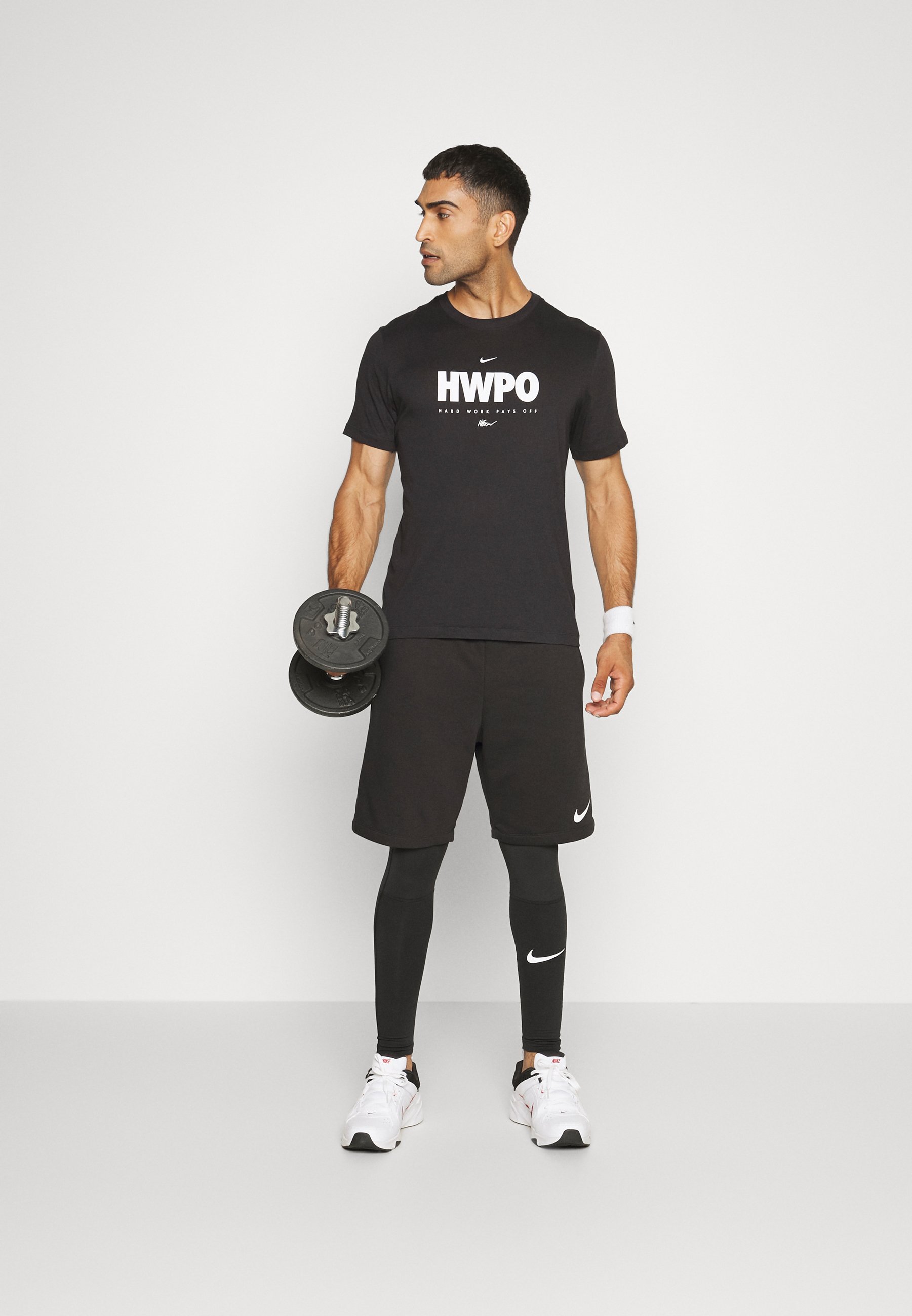Nike Performance WARM - Legging - black/white/zwart - Zalando.nl