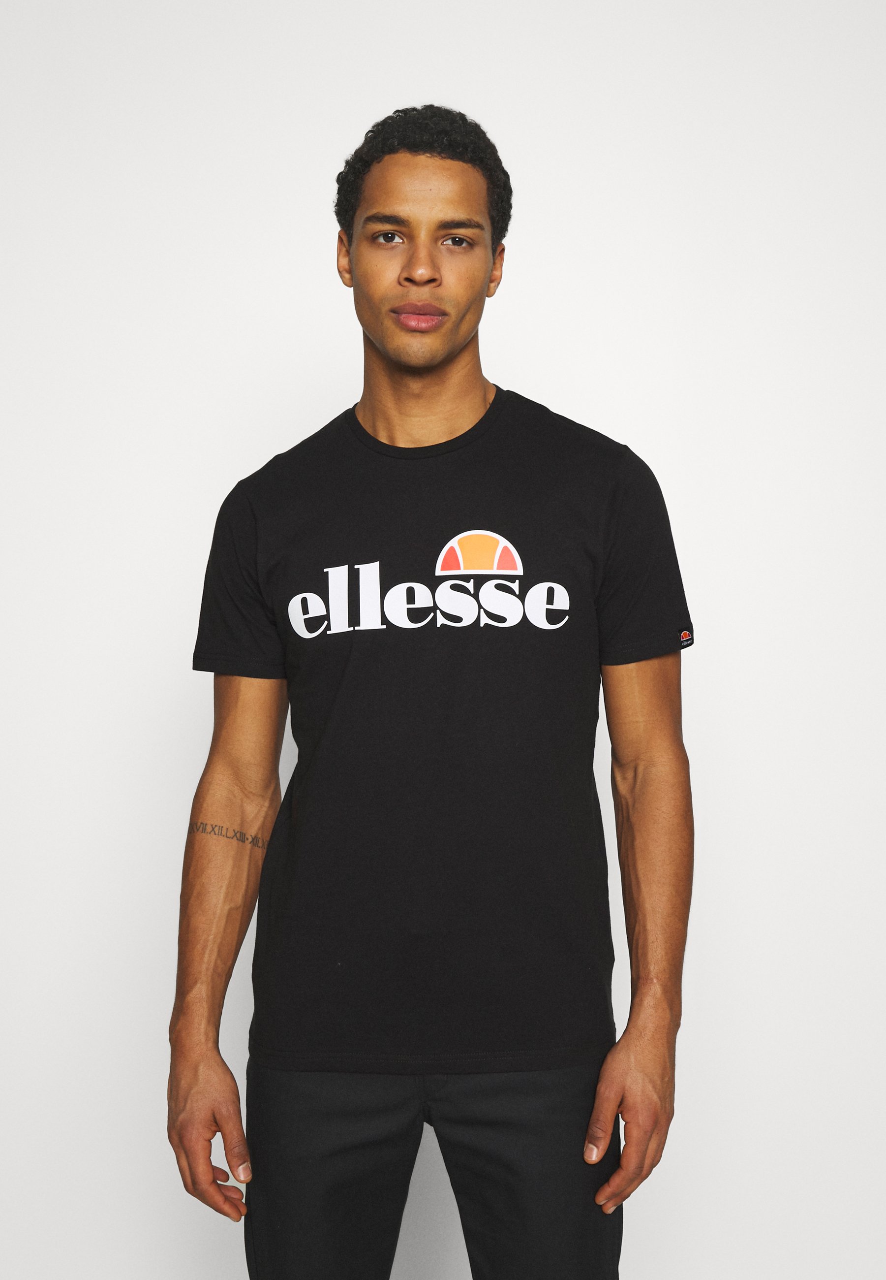 Ellesse SL PRADO TEE - T-Shirt print - black/schwarz