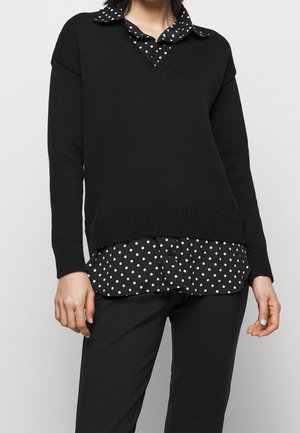 Strickpullover - black