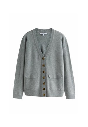 Next, SUPERSOFT MID LENGTH V-NECK CARDIGAN - Kardigán - grey marl