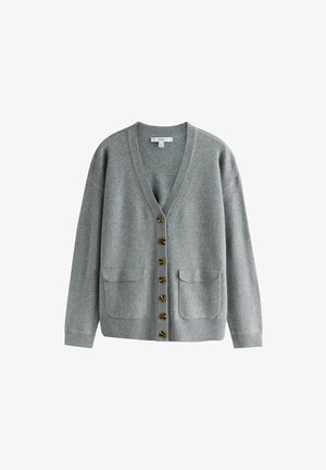 Next, SUPERSOFT MID LENGTH V-NECK CARDIGAN - Cardigan - grey marl