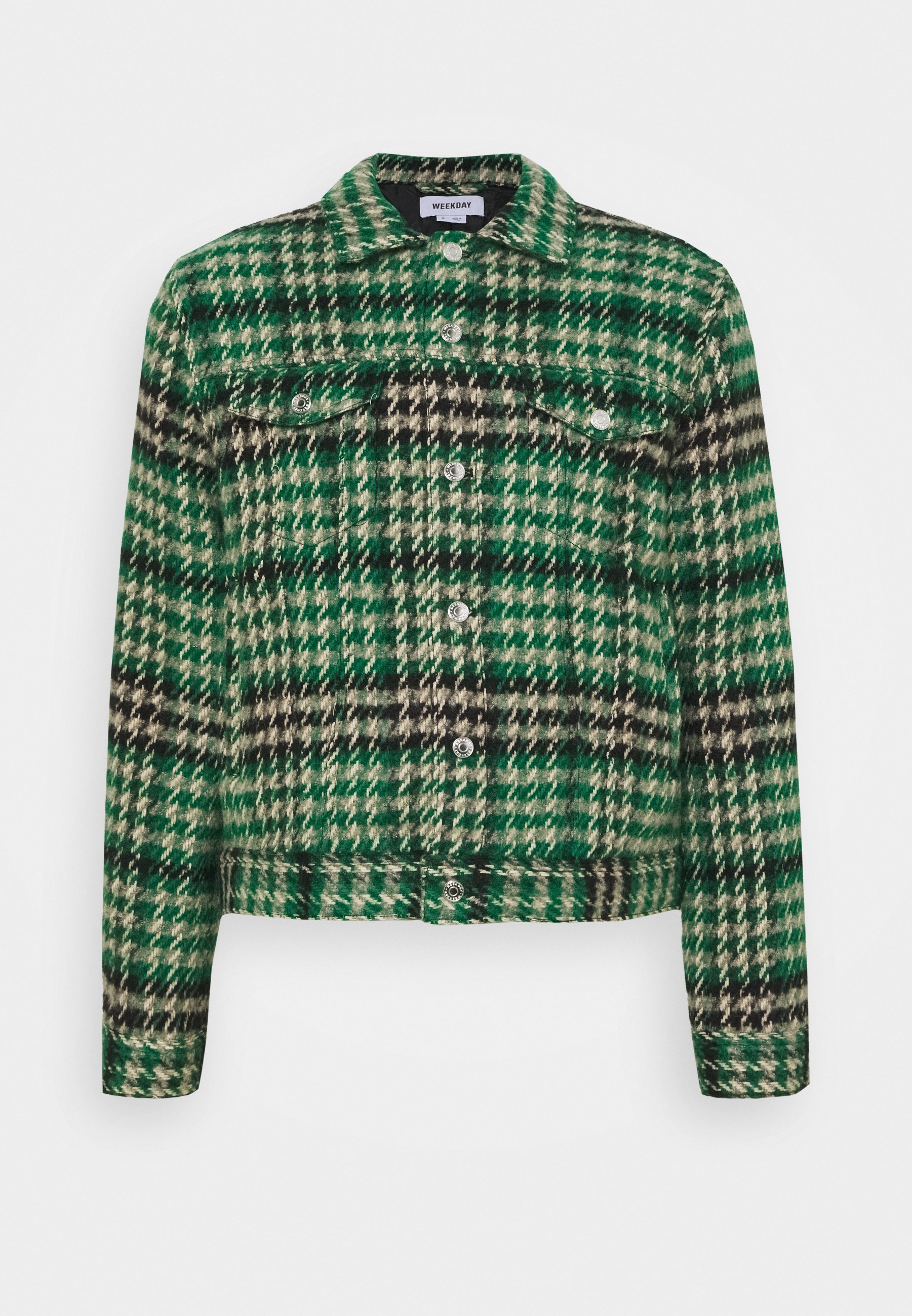 MILTON CHECKED JACKET Tunn jacka green MILTON CHECKED JACKET Tunn jacka green