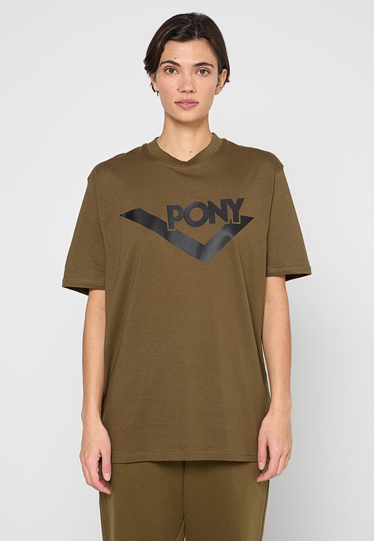Pony T-shirt print olijfgroen Pony T-shirt print olijfgroen