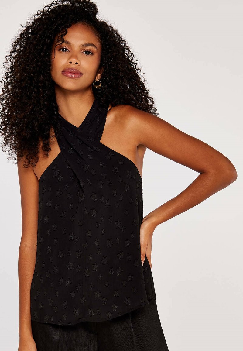 Apricot STAR HALTER NECK - Blouse - black