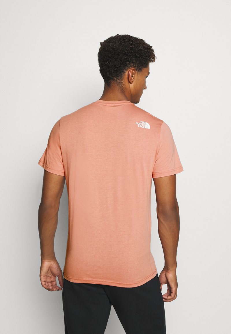 The North Face Mens Simple Dome Tee Basic T Shirt Pink Clay Light Brown Zalando Co Uk