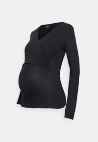 ONLY MATERNITY OLMLISA NURSING WRAP - Långärmad tröja - black